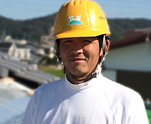 北野善史。一級かわらぶき技能士。瓦マイスター